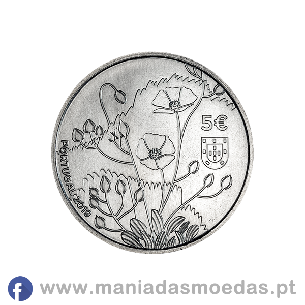 Moeda de Coleção 5€ Portugal 2019 - "Tuberaria Major" - Image 2