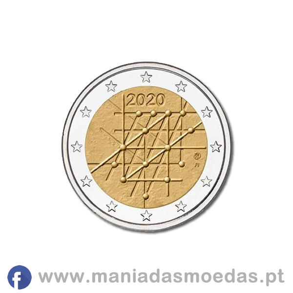 Moeda 2€ Finlândia 2020 - Universidade de Turku