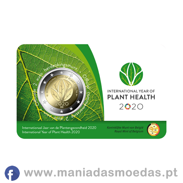Moeda 2€ Bélgica 2020 - Saúde Vegetal