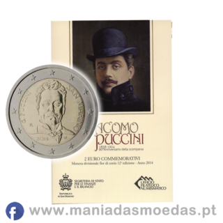 Moeda 2€ San Marino 2014 – Giacomo Puccini Moeda 2€ San Marino 2014 – Giacomo Puccini