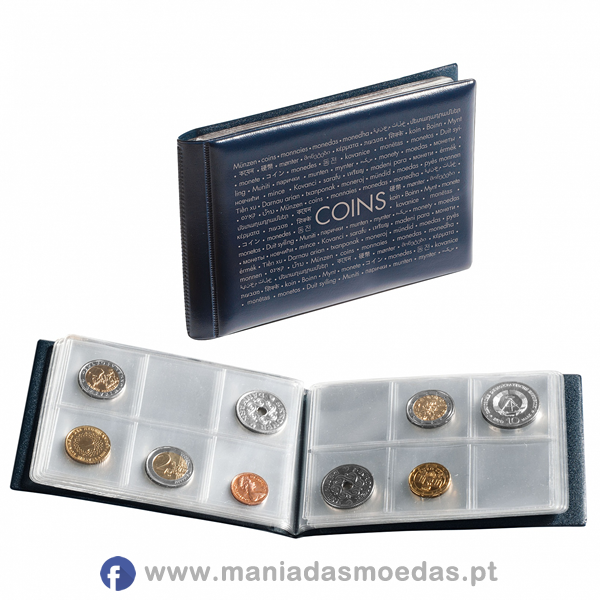Álbum de bolso Leuchtturm para 48 moedas