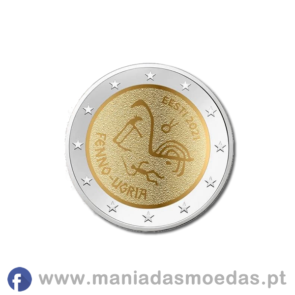 Moeda 2€ Estónia 2021 - Povos Fino-úgricos