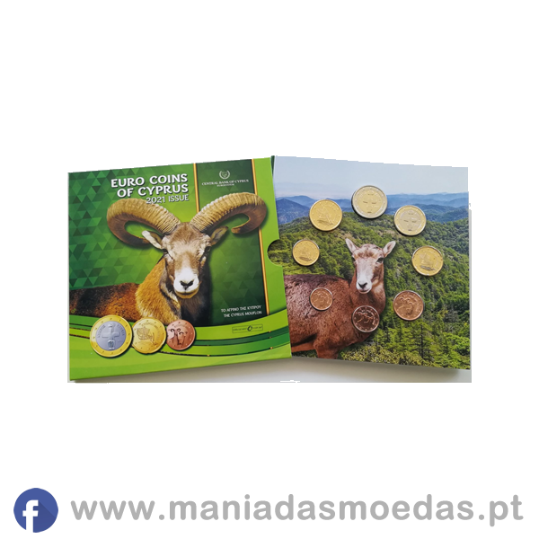 Carteira BNC Chipre 2021 - 8 moedas