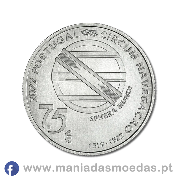 Moeda de Coleção 7,5€ Portugal 2022 - Conclusão 1522