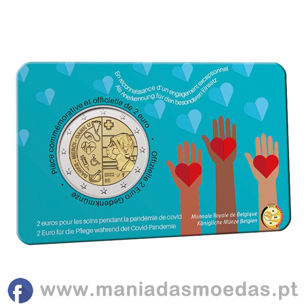 Moeda 2€ Bélgica 2022 - Setor da Saúde