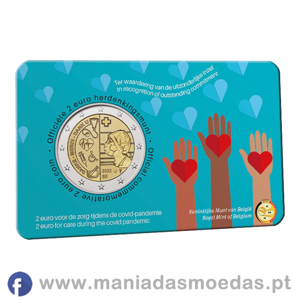Moeda 2€ Bélgica 2022 - Setor da Saúde