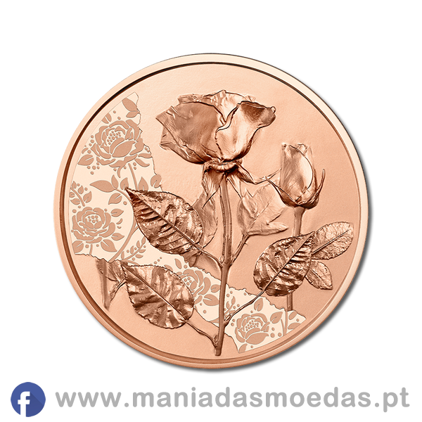 Moeda 10€ Áustria 2021 em Cobre - Rosa