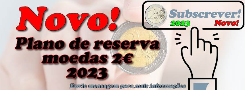 Reserva moedas 2€ portugal 2022