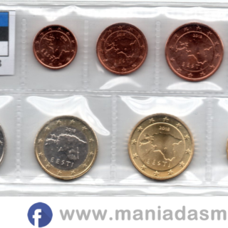 Conjunto 8 moedas Estónia 2018