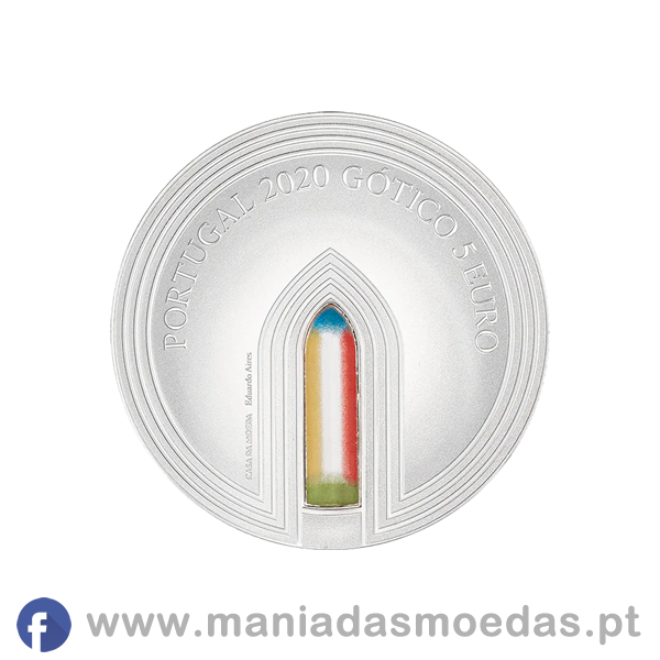 Moeda de Coleção 5€ Portugal 2020 - Gótico PROOF - Prata - Image 3