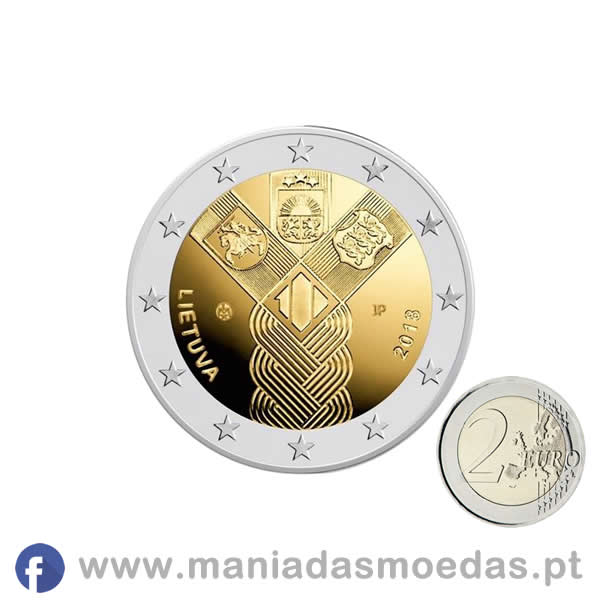 Moeda 2€ Lituânia 2018 - Estados Bálticos