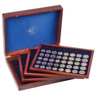 Caixa de apresentação VOLTERRA QUATTRO de Luxo para 24 Sets de de 8 moedas