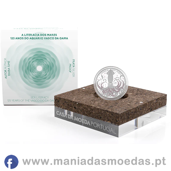 Moeda 7,5€ Portugal 2023 – Literacia dos Mares - Proof