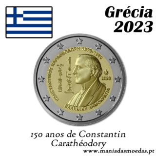 Moeda 2€ Grécia 2023 - Constantin Carathéodory