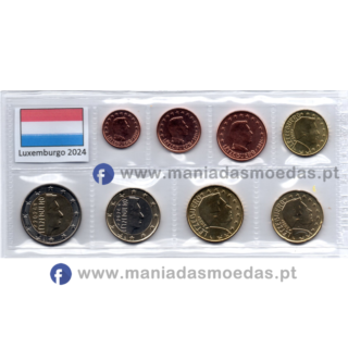 Conjunto 8 moedas Luxemburgo 2024