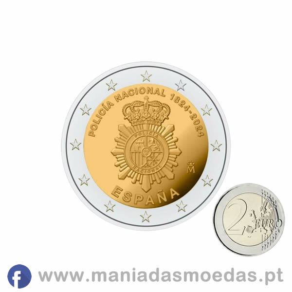Moeda 2€ Espanha 2024 - Polícia