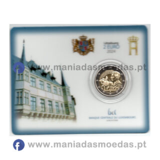 Moeda 2€ Luxemburgo 2024 - Grão-Duque Guilherme II - Coincard