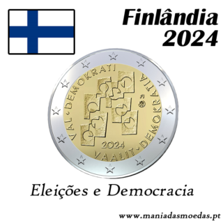 Moeda 2€ Finlândia 2024 - Eleições e Democracia
