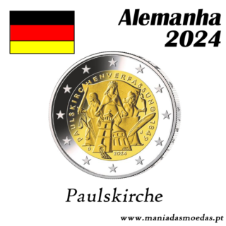 Moeda 2€ Alemanha 2024 - Paulskirche