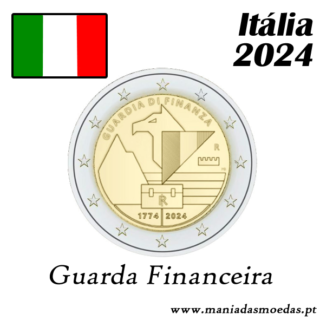 Moeda 2€ Itália 2024 - Guarda Financeira