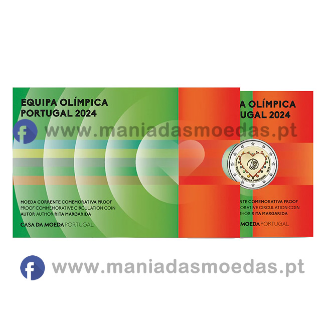 Moeda 2€ Portugal 2024 - Jogos Olímpicos 24 - Proof