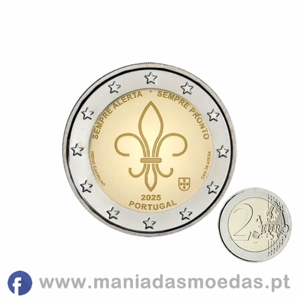 Moeda 2€ Portugal 2025 - Escuteiros