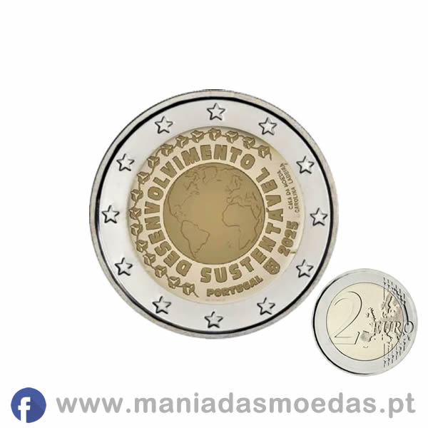 Moeda 2€ Portugal 2025 - Desenvolvimento Sustentável