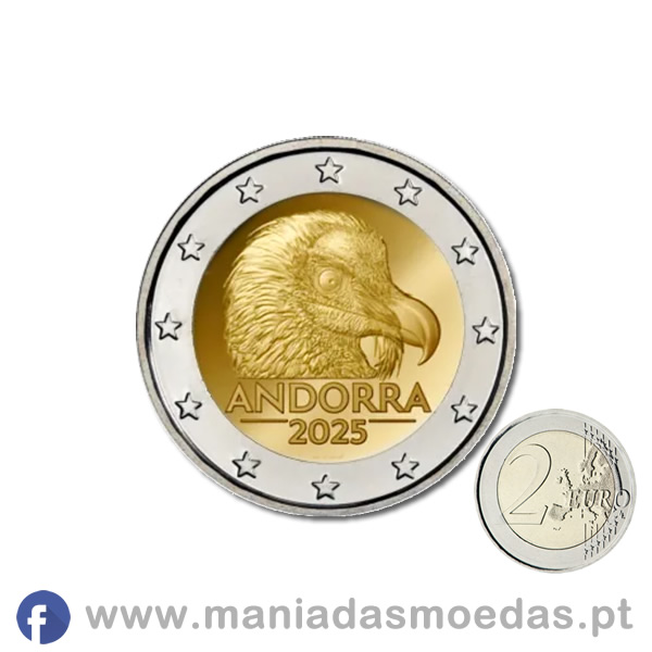 Moeda 2€ Andorra 2025 - Águia