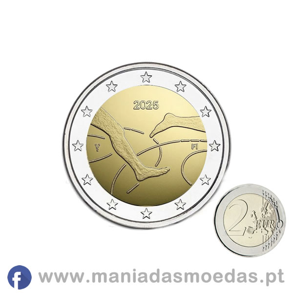 Moeda 2€ Finlândia 2025 - Atletismo