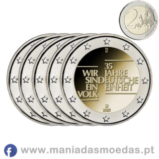 5 Moedas Alemanha 2025 – Unidade Alemã 5 Moedas Alemanha 2025 – Unidade Alemã