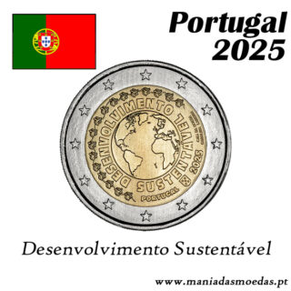 Moeda 2€ Portugal 2025 – Desenvolvimento Sustentável Moeda 2€ Portugal 2025 – Desenvolvimento Sustentável