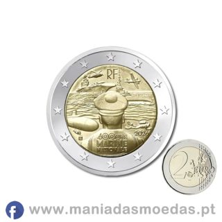 Moeda 2€ França 2026 – Marinha Francesa – LC -UNC Moeda 2€ França 2026 – Marinha Francesa – LC -UNC