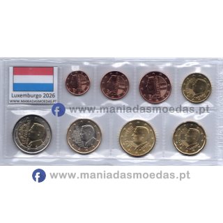 Set Luxemburgo 2026 – Conjunto 8 Moedas Set Luxemburgo 2026 – Conjunto 8 Moedas