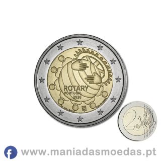 Moeda 2€ Portugal 2026 – Rotary – LC – UNC Moeda 2€ Portugal 2026 – Rotary – LC – UNC