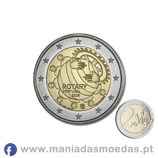 Moeda 2€ Portugal 2026 - Rotary - LC - UNC