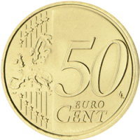 Segundo Anverso moeda 50 cêntimos